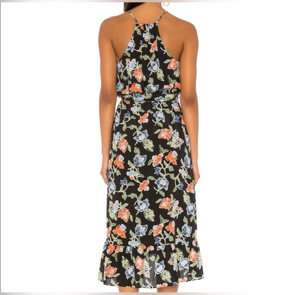 Joie Deme Floral Printed Silk Midi Dress - Picture 5 of 10